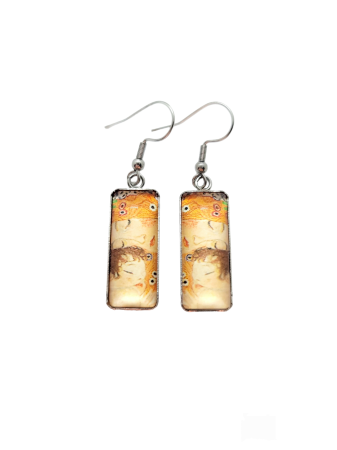 Earrings klimt mother and child2